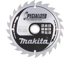 Makita T.C.T. pjūklas medienai 165X1.50X20mm 20° T24 SPECIALIZED 5 vnt. B-09173-5