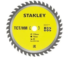 Pjovimo diskas Stanley STA13125-XJ; 170x16 mm; Z40