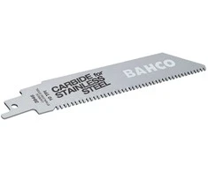 Bahco Karbidinės TCT tiesinio pjūklo geležtė 300mm*1,32mm 10TPI nerūdijančiam plienui 1vnt