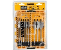 Grąžtas Plunksninių grąžtų rinkinys medienai DeWalt DT70750; 12-32 mm; 8 vnt.