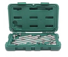 Prailginimų, šarnyrų ir adapterių rinkinys Sata ST09545G; 16 vnt.
