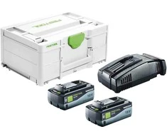 Priedų rinkinys Festool SYS 18V 2x8,0/SCA16; 18 V; 2x8,0 Ah akum.