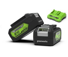 Priedų rinkinys Greenworks GSK24B4X; 24 V; 2x4,0 Ah + pakrovėjas