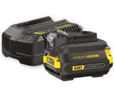 Priedų rinkinys Stanley Adapteris Set V20; 18 V; 2,0 Ah + pakrovėjas