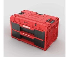 Q-Brick QBRICK ONE įrankių dėžė su 2 stalčiais 2.0 Raudonas