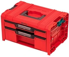 Q-Brick Įrankių dėžė Qbrick SKRQPROD2E2CCZEPG011 su 2 stalčiais