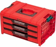 Q-Brick Įrankių dėžė Qbrick SKRQPROD3E2CCZEPG011 su 3 stalčiais