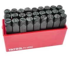 YATO raidžių žymekliai 27 vnt. 8 mm 6863