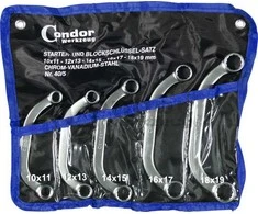 Raktų komplektas Condor Werkzeug C0040/5; 10-19 mm; 5 vnt.