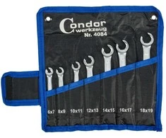 Raktų komplektas Condor Werkzeug C4084; 6-19 mm; 7 vnt.