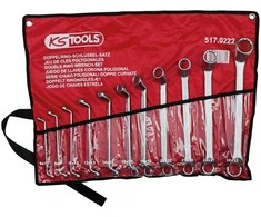 Raktų žiediniais galais komplektas 11vnt., 6-32mm, KS Tools