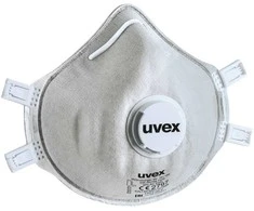 Respiratorius Uvex Silv-Air Classic Carbon 2320 FFP3, puodelio tipo su vožtuvu, pilkas, 3 vnt mažmeninėje pakuotėje