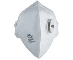 Respiratorius Uvex Silv-Air Classic 3310 FFP3, sulankstomas su vožtuvu, baltas, 3 vnt mažmeninėje pakuotėje