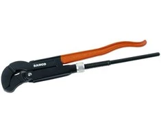 Bahco Reguliuojamas vamzdinis raktas. Bendras ilgis 330mm. Max 1". Ypač atsparus dėvėjimuisi dėl indukcinio dantų grūdinimo, neslystantys dantys