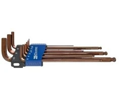 Šešiakampių raktų rinkinys Condor Werkzeug C38002; HEX 1,5-10 mm; 9 vnt.