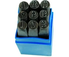 Skaičių išmušėjų komplektas Condor Werkzeug C0051/10; 10 mm; 9 vnt.