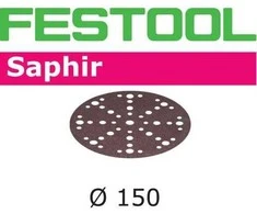 Šlif. popierius eksc. šlifuokliui Festool STF 150 mm; 48; P50; SA; 25 vnt.