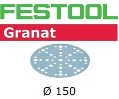 Šlif. popierius eksc. šlifuokliui Festool STF 150 mm; 48; P100; GR; 100 vnt.