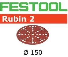 Šlif. popierius eksc. šlifuokliui Festool STF 150 mm; 48; P180; RU2; 50 vnt.