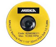 Šlifavimo padas Mirka Quick Lock 32 mm, PSA, minkštas, 10 vnt.
