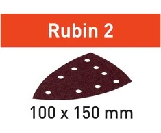 Šlifavimo popierius Festool Rubin 2; 100x150 mm; P150; 50 vnt.