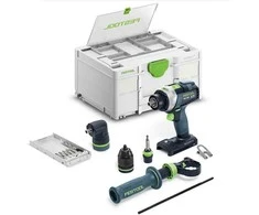 Smūginis suktuvas-gręžtuvas Festool QUADRIVE TPC 18/4 I-Basic-Set; 18 V; (be akumuliatoriaus ir pakrovėjo)