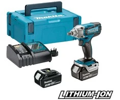 Smūginis veržliasūkis Makita DTW190RFJ; 18 V; 2x3,0 Ah akum.