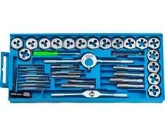 Sriegiklių ir sriegpjovių rinkinys Condor CON-WTD-9180; 40 vnt.