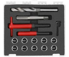 Sriegiklių ir sriegpjovių rinkinys Yato YT-17688; M16x2,0 mm; 15 vnt.