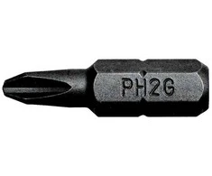 Bahco Antgaliai GKP sraigtams PH2G 25mm 30vnt dėžutė