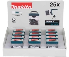 Makita Sukimo antgalis , T20X25mm, 25vnt. IMPACT Juodas E-12382