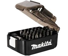 Makita E-03090 IMPACT Juodas 31vnt. antgalių rinkiniai, akumuliatoriaus formos dėkluose vitrininėje dėžėje, 12 rinkinių.