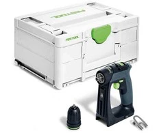 Suktuvas-gręžtuvas Festool CXS 18-Basic 18 V; (be akumuliatoriaus ir pakrovėjo)