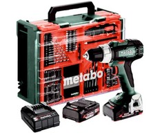 Suktuvas-gręžtuvas Metabo BS 18 L Set; 18 V; 2x2,0 Ah akum.