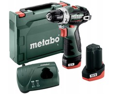 metabo akumuliatorinis gręžtuvas BS BL 12V 38Nm 2x2,0Ah