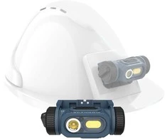 Scangrip Įkraunama 150 lm LED darbo lempa su jutikliu ir tvirtinimu prie šalmo, IP54
