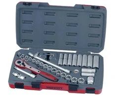 TengTools Sukimo galvučių komplektas Teng Tools T1234; 1/2''; 34 vnt.