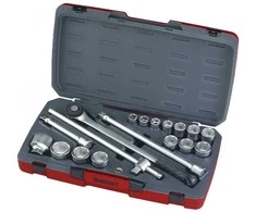 TengTools Sukimo galvučių komplektas Teng Tools T3418-6; 3/4''; 18 vnt.