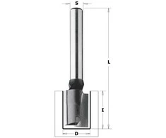 Tiesi pirštinė freza CMT Contractor K174-101; 10/40/90 mm