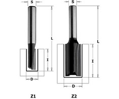 Tiesi pirštinė freza CMT Contractor K912-120; 12/32/62 mm