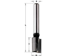 Tiesi pirštinė freza CMT; S=8 mm; D=8 mm