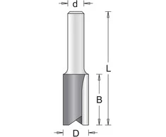 Hikoki Accessories Tiesi pirštinė freza HiKOKI 754053; d=8 mm; D=5 mm; B=11 mm; L=51 mm