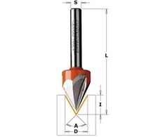 V formos griovelių freza CMT 958.003.11; S=8 mm; D=12,7 mm