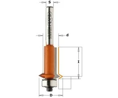 V formos griovelių freza CMT; S=12 mm; D=12,7 mm