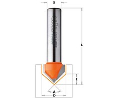 V formos griovelių freza CMT; S=12 mm; D=31,7 mm
