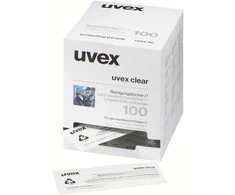Servetėlės akinių linzių valymui Uvex, 100vnt, individualiai supakuotos