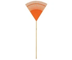 Truper lapų grėblys, 26 lankstūs plastikiniai dantukai, medinė rankena, 122 cm