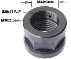 Veržlė frezai CMT 993.020.01; d=20x14Fx1; RM