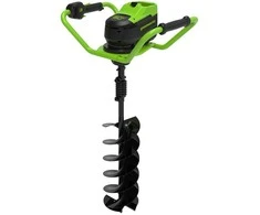 Žemės grąžtas Greenworks GD60EA; 60 V (be akumuliatoriaus ir pakrovėjo)