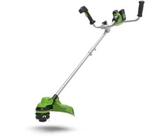 Žoliapjovė - trimeris Greenworks GD24X2BCB; 2x24 V (be akumuliatoriaus ir pakrovėjo)